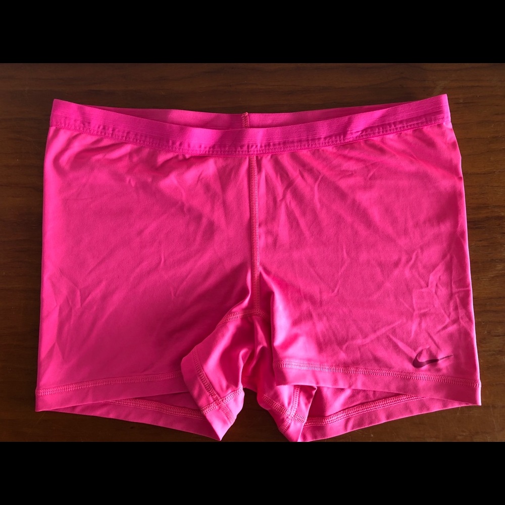 Hot pink Nike shorts